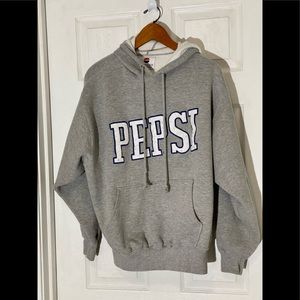 Vintage Pepsi Logo Adult Large Hooded Sweatshirt